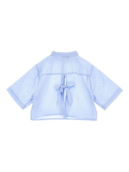 Camicia bambina Philosophy celeste bacchettina con borchiette PHILOSOPHY KIDS | I1G31373160058
